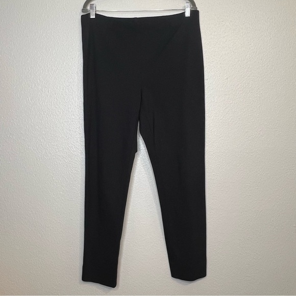 J. Jill Ponte Slim Leg Pants Black Pull On Womens Size Medium Casual Career - Picture 12 of 14